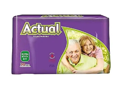 Actual Ekstra Büyük Boy (XL) Hasta Bezi 30'lu - Actual