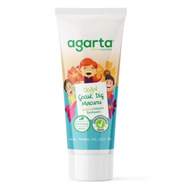 Agarta Doğal Çocuk Diş Macunu Çilekli 75 ml - agarta