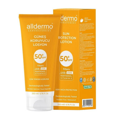 Alldermo Güneş Losyonu SPF50 200ml - Alldermo