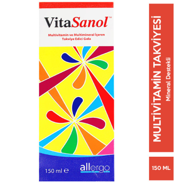 Allergo VitaSanol Multivitamin Multimineral Şurup 150 ml - VitaGlucan+