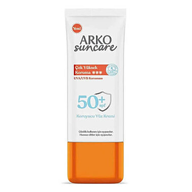 Arko Suncare Çok Yüksek Korumalı 50 ml 50 Faktör Yüz Güneş Kremi - Arko