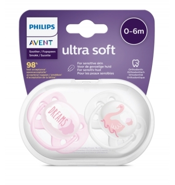 Avent Ultra Soft Emzik 0-6 Ay - Pembe - Philips Avent