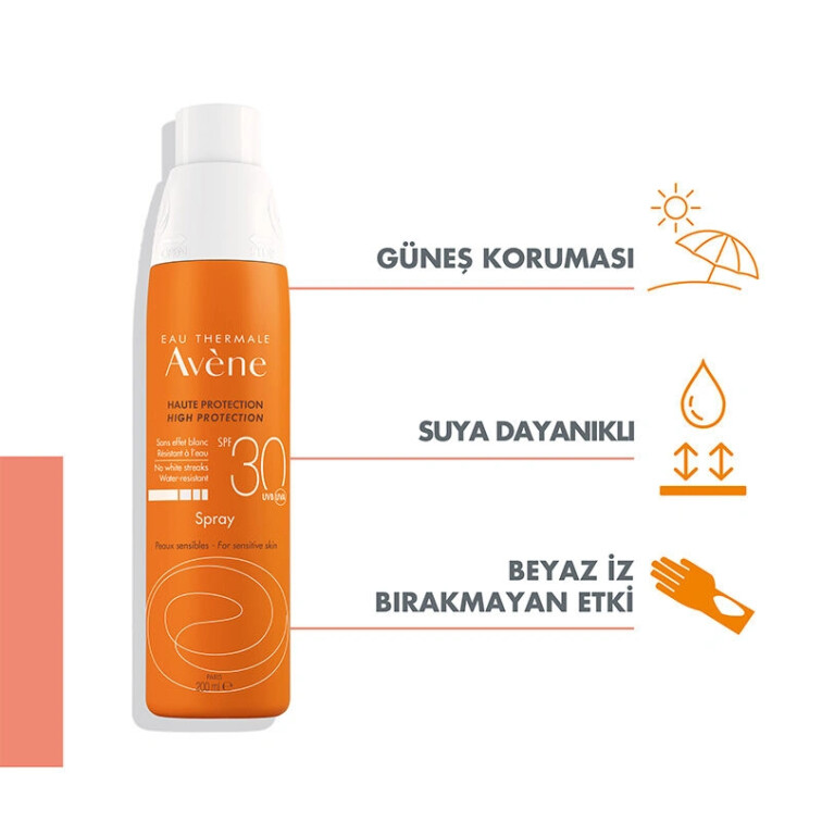 Avène Güneş Koruyucu Sprey SPF30 200 ml - Eau Thermale Avene
