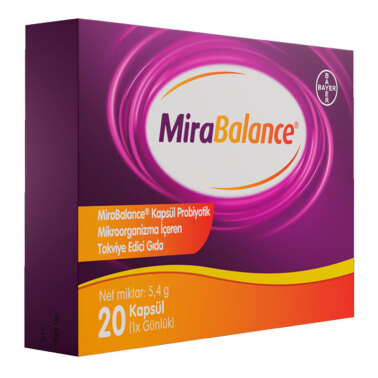 Bayer Mirabalance Probiyotik İçeren Takviye Edici Gıda 20 Kapsül - bayer