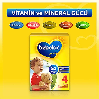 Bebelac 4 Çocuk Devam Sütü 1 Yaş + 800 gr - 3