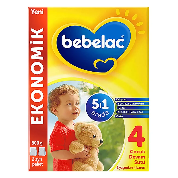 Bebelac 4 Çocuk Devam Sütü 1 Yaş + 800 gr - 1