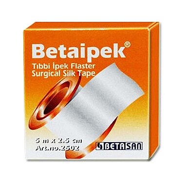 Betaipek Tibbi İpek Flaster 5 m x 2.5 cm - Betesan