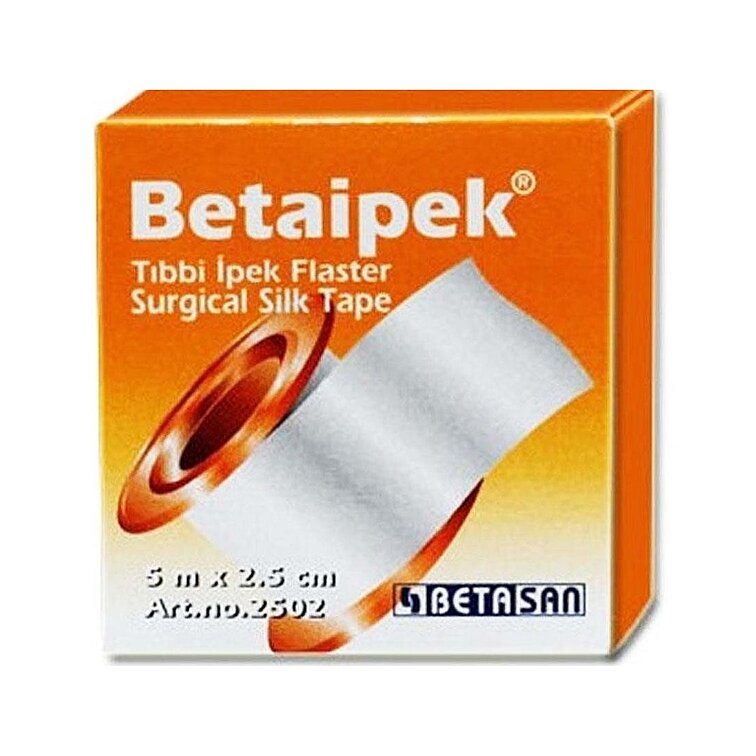 Betaipek Tibbi İpek Flaster 5 m x 2.5 cm - 1