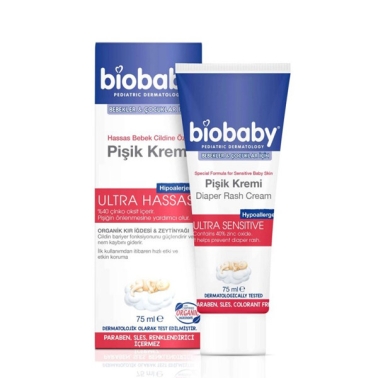 Biobaby Bebek Pişik Kremi %40 Çinko 75 ml - biobaby
