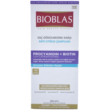 Bioblas Saç Dökülmesi Anti Stress Şampuan 360 ml - BIOBLAS