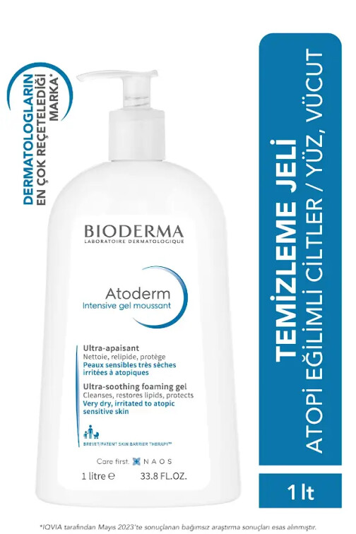 Bioderma Atoderm Intensive Foaming Gel 1000 ml - Bioderma