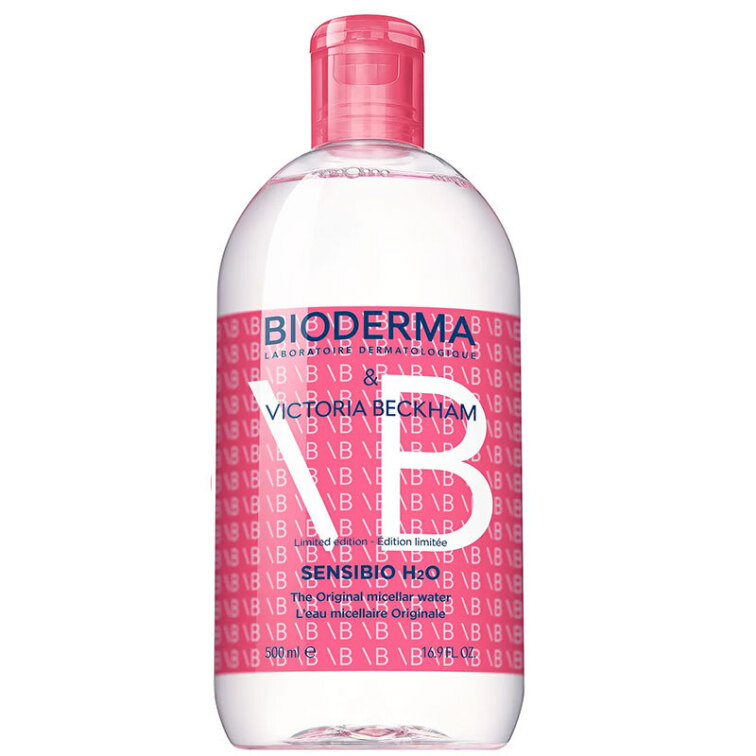 Bioderma Sensibio H2O Yüz ve Makyaj Temizleme Suyu 500 ml - Victoria Beckham Limited Edition - 1