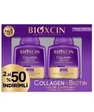Bioxcin Collagen & Biotin Şampuan 300 ml - İkincisi %50 İndirimli - Bioxcin
