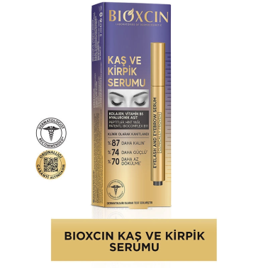 Bioxcin Kolajen ve Hyaluronik Asit İçerikli Kaş ve Kirpik Serumu 3 ml - Bioxcin