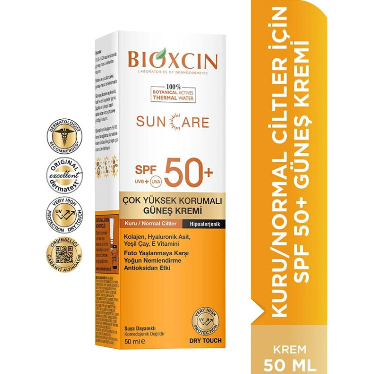 Bioxcin Sun Care Kuru Ciltler için Güneş Kremi SPF 50+ 50 ml - Bioxcin