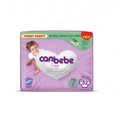 Canbebe Bebek Bezi Beden:7 (17+Kg) XX Large 32 Adet Fırsat Pk - canbebe