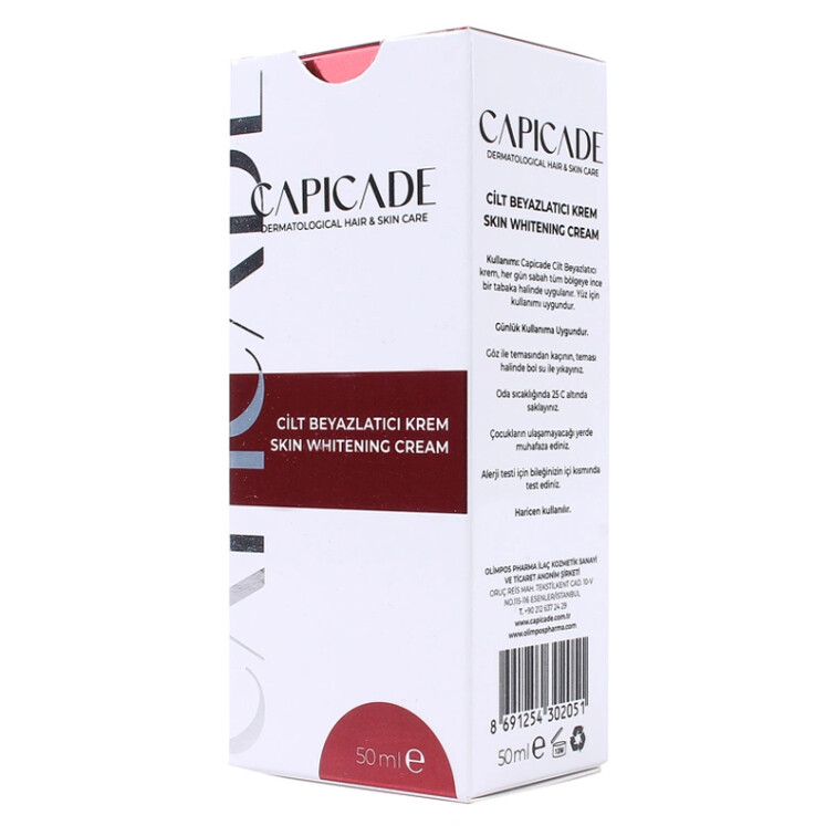 Capicade Leke Önleyici Krem SPF30 50 ml - Capicade