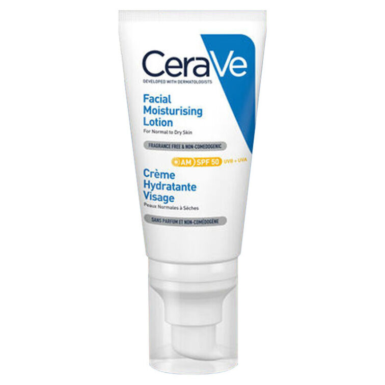 Cerave Normal ve Kuruya Dönük Ciltler için 50 Faktör 52 ml Nemlendirici Krem - 1