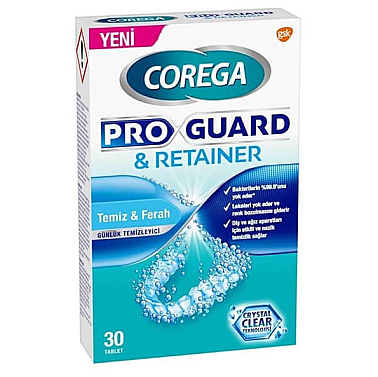 Corega Pro Guard Ortodontik Günlük Temizleyici Tablet 30 Tablet - 