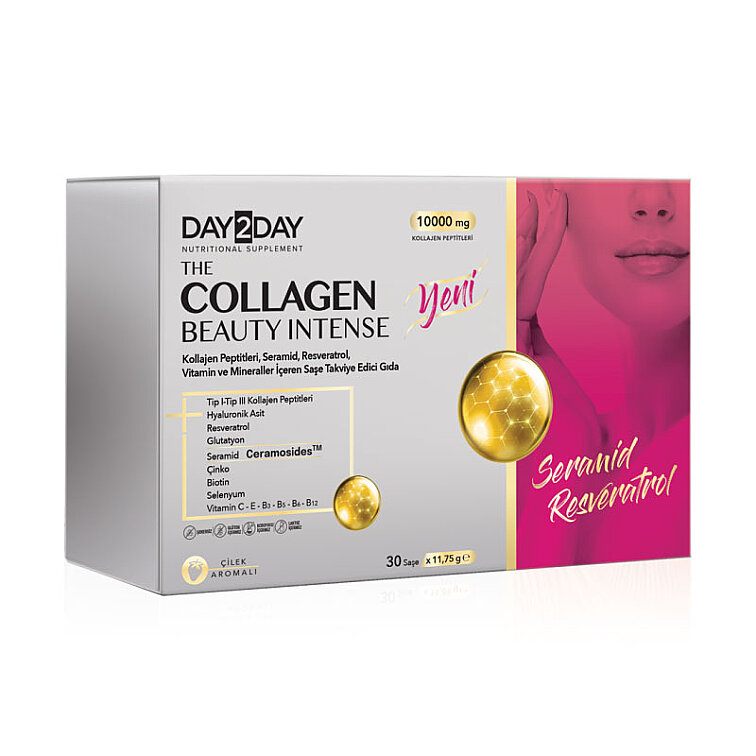 Day2Day The Collagen Beauty Intense 30 Saşe x 12 gr (Çilek Aromalı) - 1