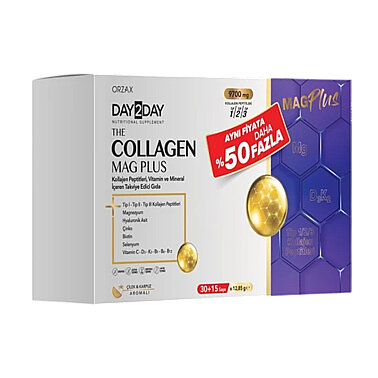 Day2Day The Collagen Mag Plus 45 Saşe - Day2Day