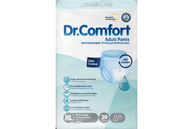Dr. Comfort Emici Külot Bez xLarge 30'lu - Dr. Comfort