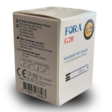 Fora G20 Şeker Ölçüm Strip Çubuğu Kodsuz 50li - 
