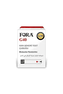 Fora G40 Kan Şekeri Ölçüm Çubuğu Stripi 50 Adet - Fora