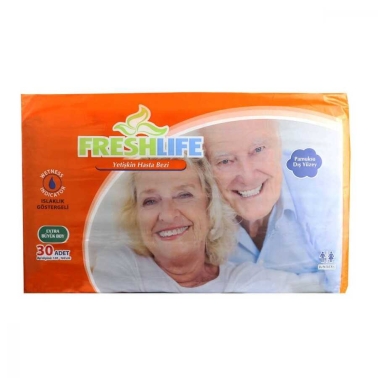 Fresh Life Belbantlı Hasta Bezi Islaklık Göstergeli XLarge 30 Adet - Freshlife
