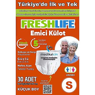 Fresh Life Emici Külot Hasta Bezi Small 30 Adet - Freshlife