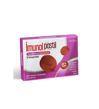 İmunol Karamürver & Çilek 12 Pastil - Orzax Ocean