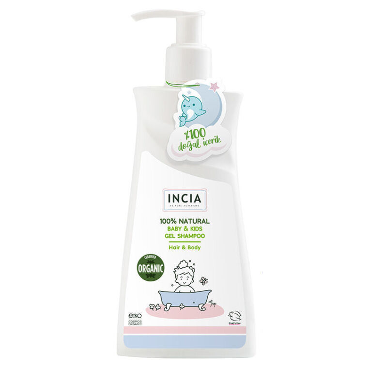 Incia Doğal Bebek ve Çocuk Jel Şampuan 350 ml - 1