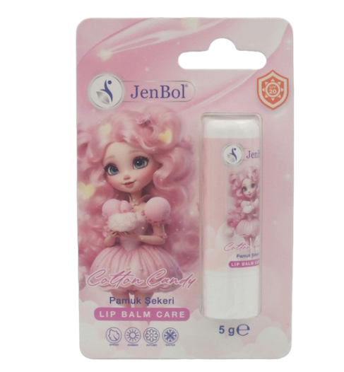 Jenbol Kids Lip Balm Dudak Bakım Kremi Cotton Candy Spf20 5 gr - 1