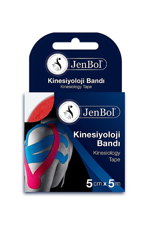 Jenbol Kinesiology Tape Ağrı Bandı 5 cm x 5 m - Kırmızı - 1