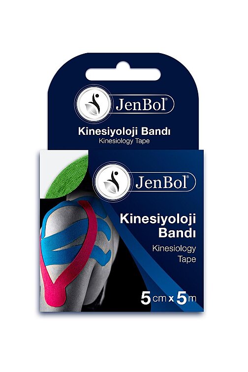 Jenbol Kinesiology Tape Ağrı Bandı 5 cm x 5 m - Yeşil - 1