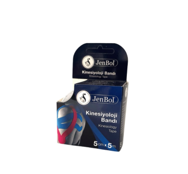 JenBol Kinesiyoloji Ağrı Bandı 5cm x 5m Beyaz - Jenbol