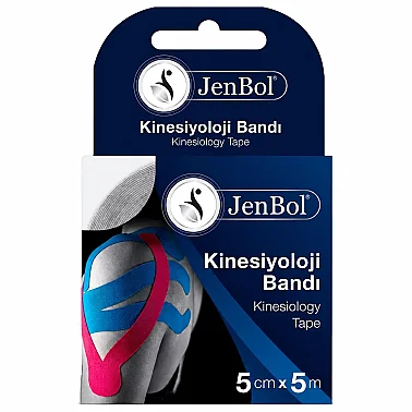 Jenbol Kinesiology Tape Ağrı Bandı 5 cm x 5 m - Beyaz - Jenbol