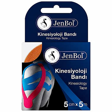 Jenbol Kinesiology Tape Ağrı Bandı 5 cm x 5 m - Turuncu - Jenbol