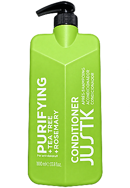 JustK Biberiye ve Çay Ağacı İçeren Arındırıcı Saç Kremi – 1000 ml - JUSTK