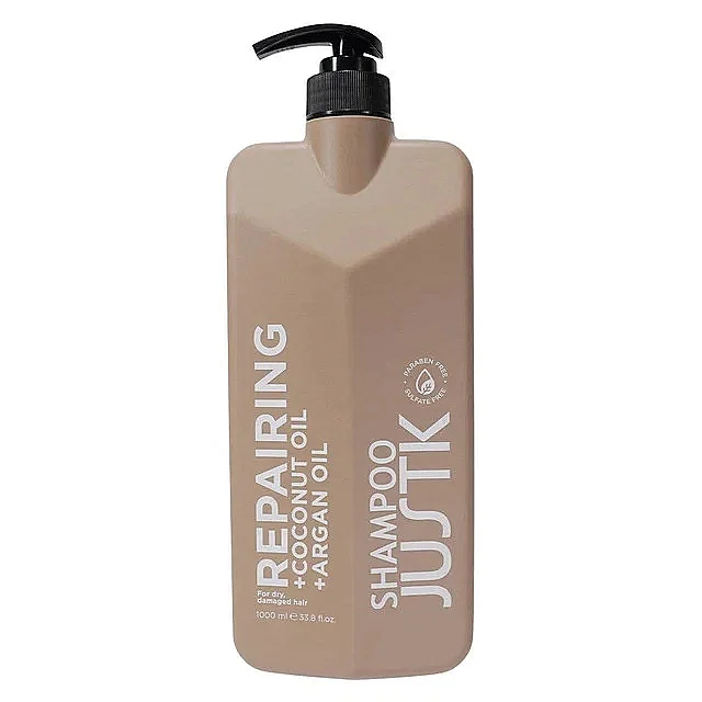 JustK Onarıcı Hindistan Cevizi Yağı ve Argan Yağı Şampuanı – 1000 ml - 1