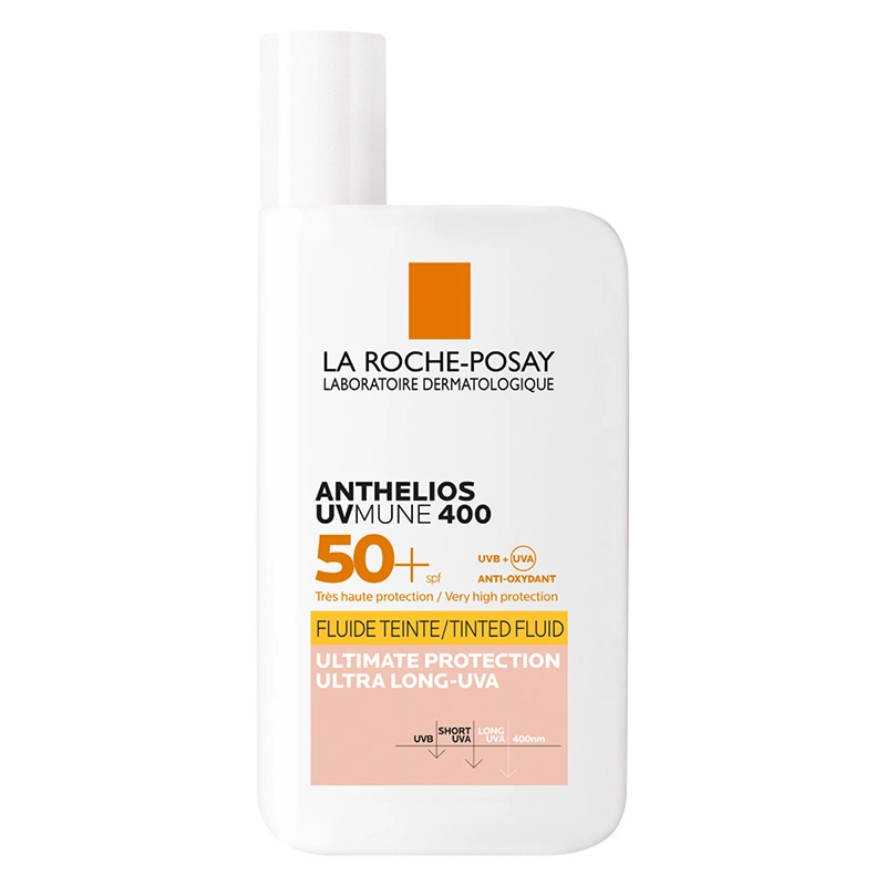 Anthelios Uvmune Fluid SPF+50 Tüm Ciltler İçin Yüksek Korumalı Renkli Yüz Güneş Kremi - La Roche Posay