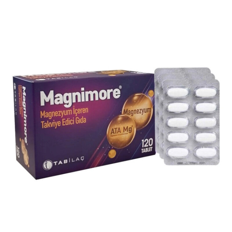 Magnimore Magnezyum İçeren Takviye Edici Gıda 120 Tablet - Magnimore