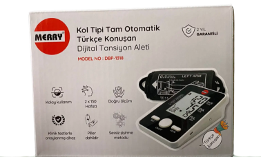 Merry Dbp-1318 Kol Tipi Türkçe Konuşan Dijital Tansiyon Aleti - Merry