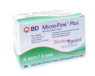 Micro Fine Plus Kalem İğnesi 0,23mm (32G) x 4mm - Bd