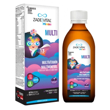 Zade Vital Miniza Multivitamin & Mineral Şurup 150 ml - Zade Vital