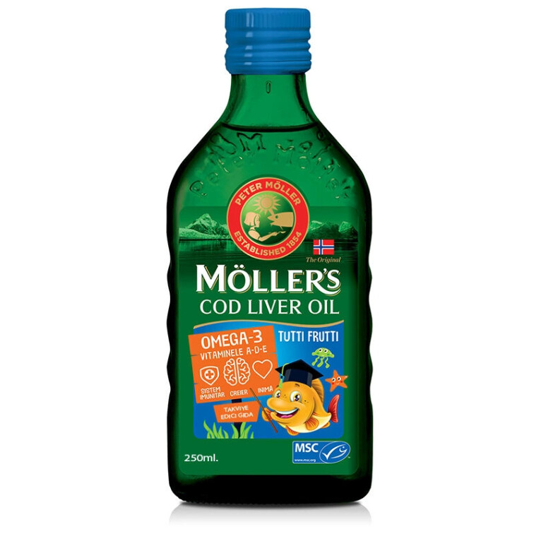 Möllers Omega-3 Balık Yağı Sıvı Formu 250 ml - Möllers