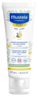Mustela Cold Cream İçeren Besleyici Yüz Kremi 40 ml - Mustela