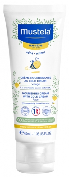 Mustela Cold Cream İçeren Besleyici Yüz Kremi 40 ml - 1