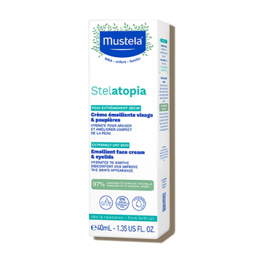 Mustela Stelatopia Emollient Face Cream 40 ml - Mustela
