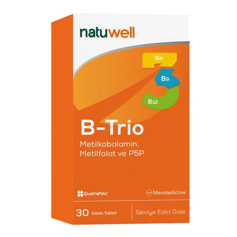 Natuwell B-Trio Dilaltı Tablet 30 Adet - natuwell